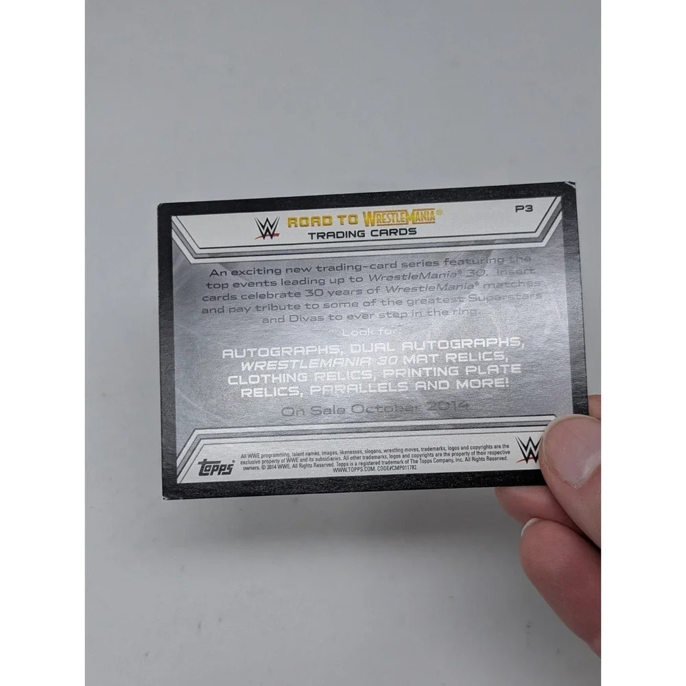WWE Topps 2014 Daniel Bryan John Cena Road To Wrestlemania DVD Exclusive Card P3